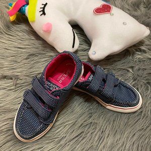 Sperry Top-Sider Girls Navy/Pink Velcro Sneaker